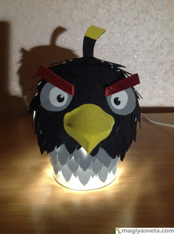 Магия Света - Светильник "Angry Birds - Bomb"
